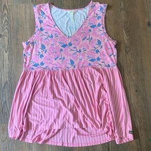 Pink Floral Matilda Jane Tank Top
